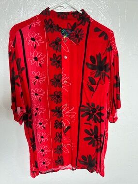 Vintage Jams World Aloha Shirt, in size Large.